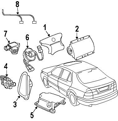 Saab 5544952 genuine oem factory original harness
