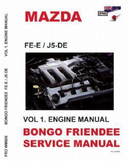 Mazda bongo / friendee workshop manual 1995 ~00 petrol