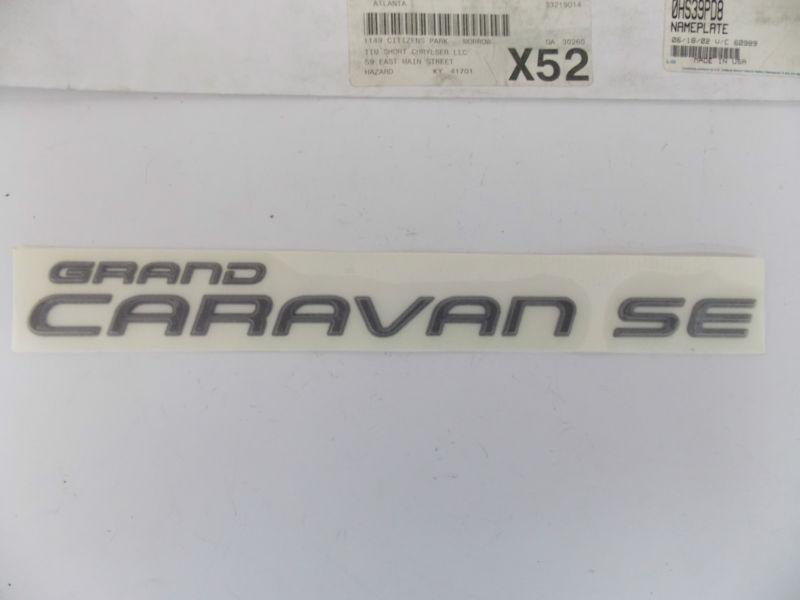 NOS MOPAR 0HS39PD8 1994-2000 DODGE GRAND CARAVAN SE VAN NAMEPLATE LIFTGATE , US $25.95, image 3
