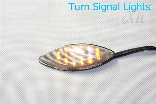 Led flush mount turn signal lens fit 2006 2007 kawasaki zx zx14 zx14r 14r clear