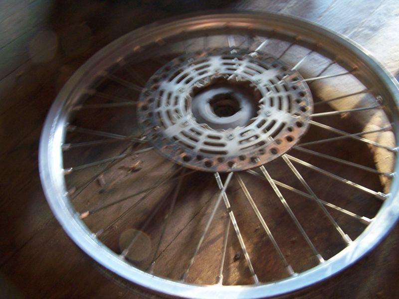 1995 suzuki rm250 front wheel rim hub spokes