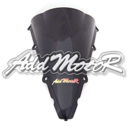 Double bubble black windshield motorcycle windscreen for yzf r1 02-03