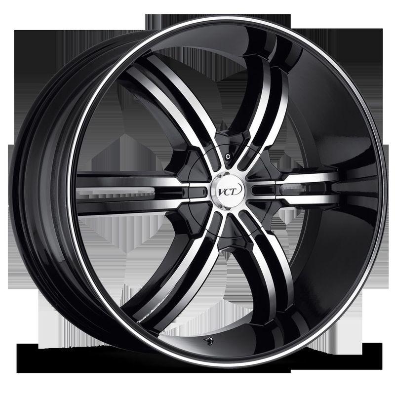 28x10 black vct torino wheels 5x135/127 +15 chevrolet suburban 1500 suburban