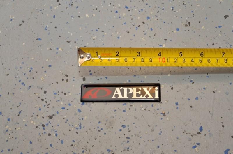 Apexi jdm gel emblem (free s&h worldwide)