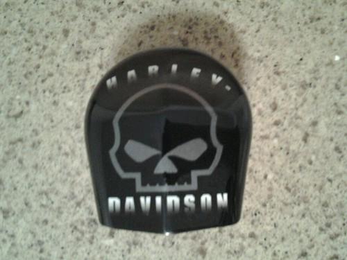 Harley davidson skull horn cover genuine hd acessory