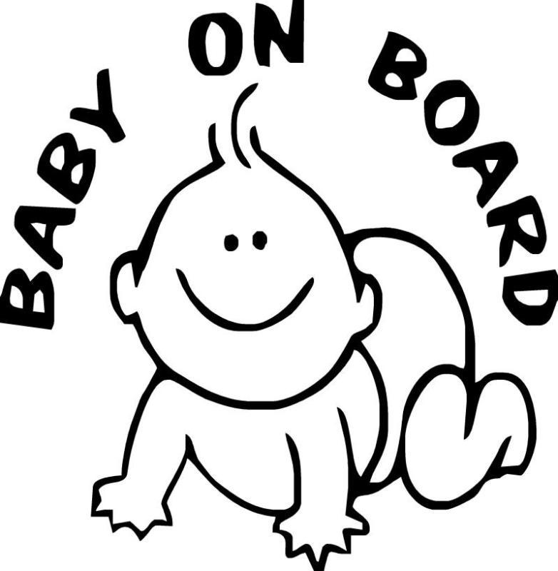 Buy Baby On Board vinyl decal window sticker in Sistersville, West