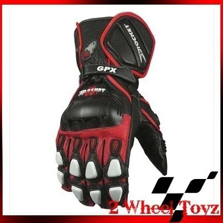 Joe rocket gpx 2.0 black/red/white motorcycle gloves size xlarge