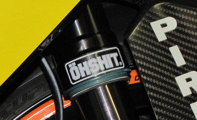Ohshit fork decals for ohlins fork legs