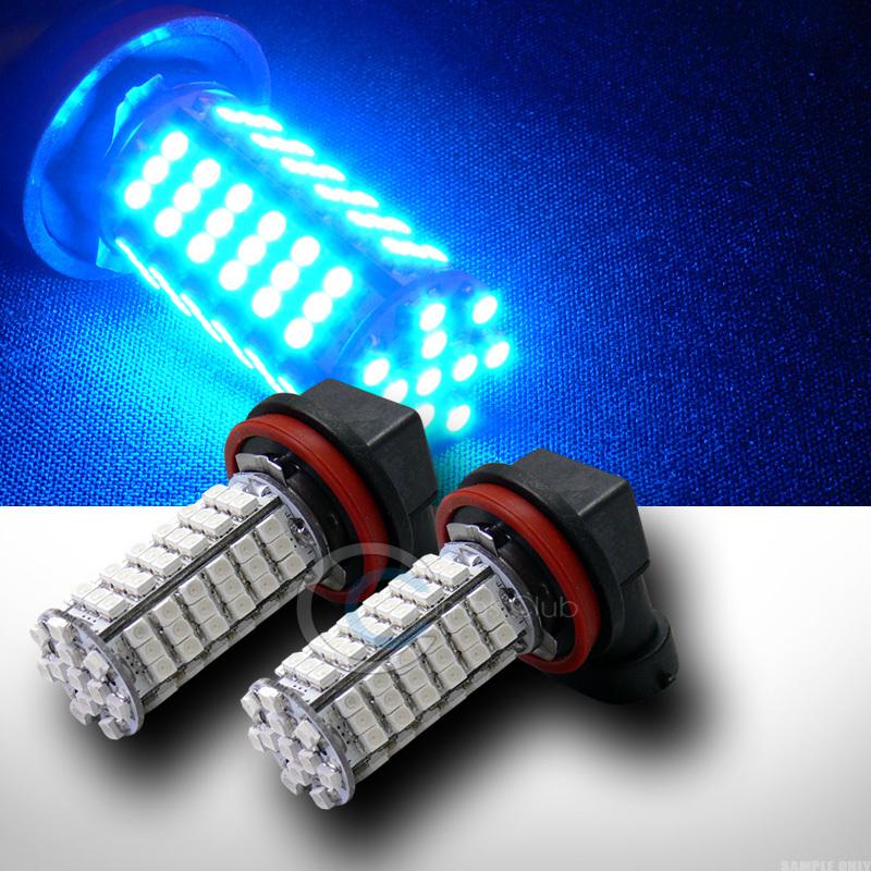 New 2pc blue super bright h11 102x smd/smt led fog/driving light lamp bulbs