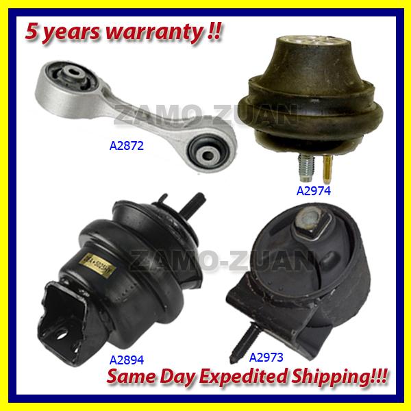 00-05 mercury sable 3.0l ohv(vin u or 2) engine motor & trans. mount set 4pcs
