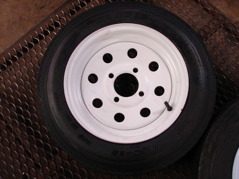 12" boat trailer stock utility w/mod wheels tires 480