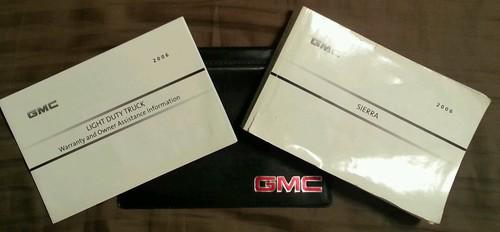06 gmc sierra owner's manual with case