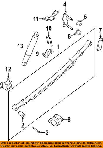 Nissan oem 55054eb000 rear suspension-spring seat
