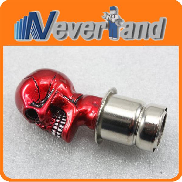21mm car cigarette lighter plug scoket wicked carved skull style red