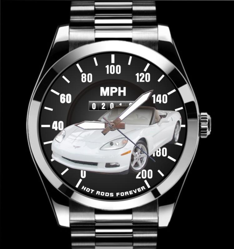 Vette 2008 2009 2010 2011 2012 white convertible c6 speedometer meter auto watch