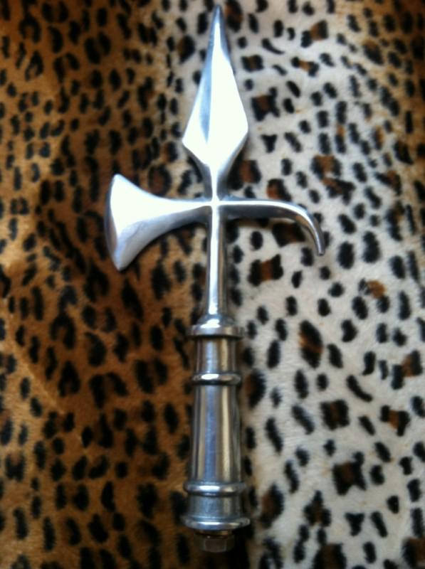 Buy BATTLE AXE SISSY BAR TOPPER CHOPPER BOBBER HARLEY MOTORCYCLE