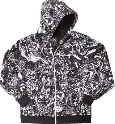 Mens fly racing circle hood hoodie hoody new look all sizes look white/ black