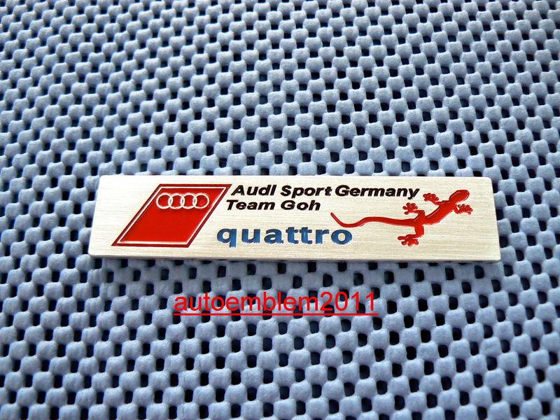 #44 audi sport badge emblem sticker a4 a5 a6 quattro trank lip body metal