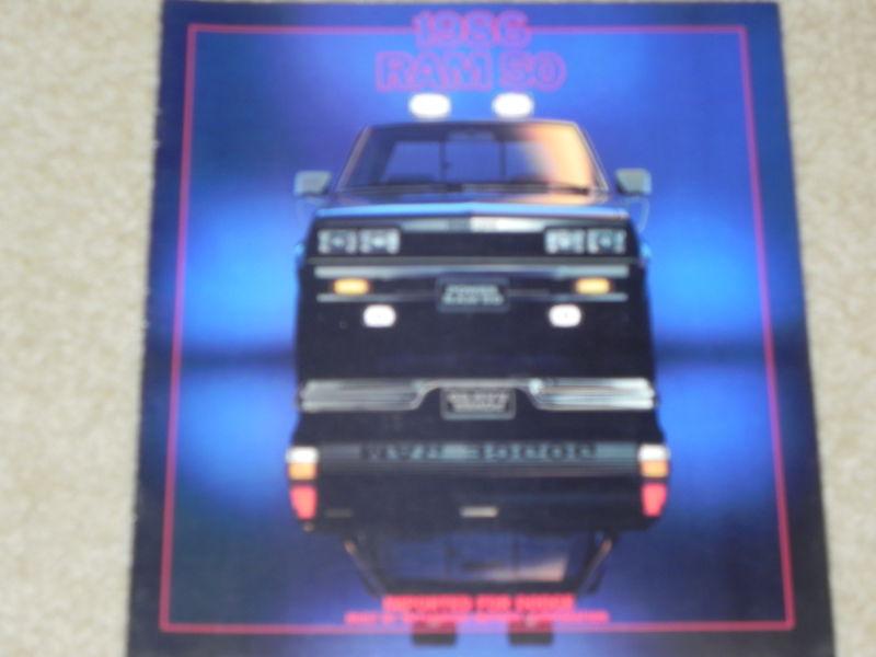 1986 dodge ram 50 nos dealer sales brochure from my dealership. old original. 