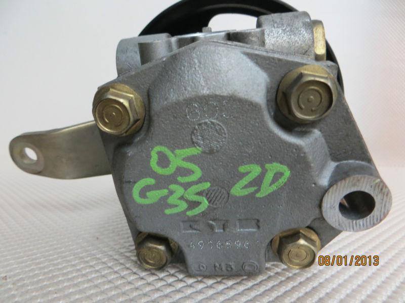 Buy 05 06 INFINITI G35 COUPE 2D POWER STEERING PUMP OEM 49165961 in
