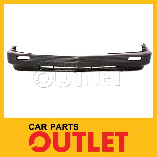 85-88 pontiac grand am le front bumper primered black plastic facial cover wo se
