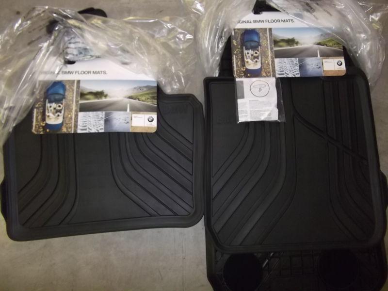 BMW 3 Series F30 2012-2013 Rubber All Weather Floormats Black Basic Set Of 4 OEM, US $129.00, image 2