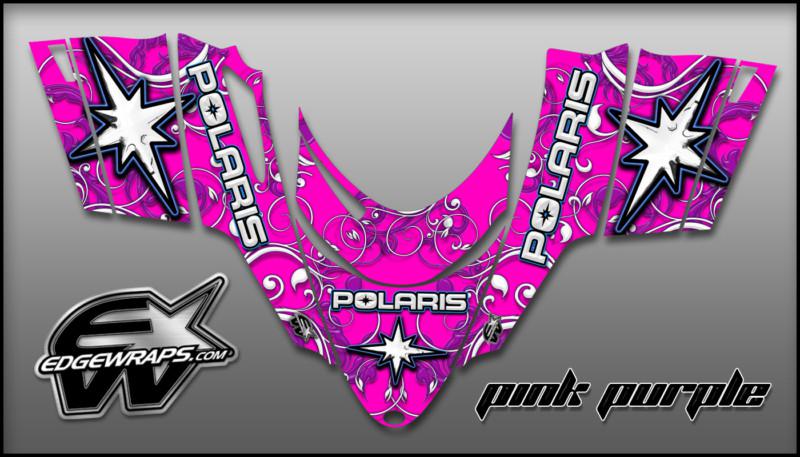Polaris dragon,shift,rmk, i.q,switchback graphics kit - pink purple