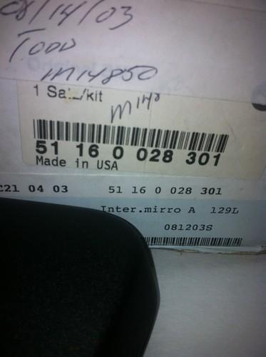 Bmw electro chromatic rear view auto dip mirror homelink ugo garage door opener