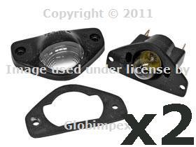Porsche 911 930 914 license plate light (set 2) oem new + 1 year warranty