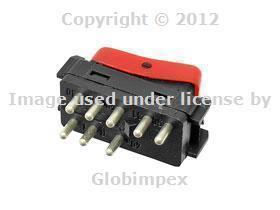 Mercedes w124 w201 w202 hazard flasher switch uro parts new + 1 year warranty 