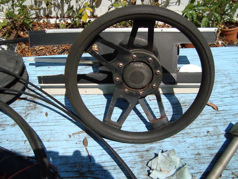 Steering cable marine wheel wellcraft 19 foot teleflex mercruiser i/o inboard ou