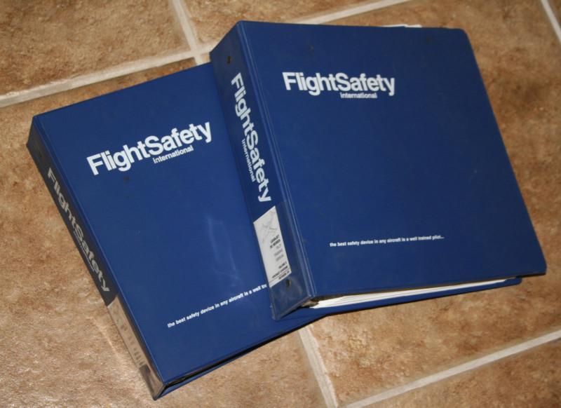 Lear jet 30 series pilot training manuals volumes 1 & 2, flight safety 