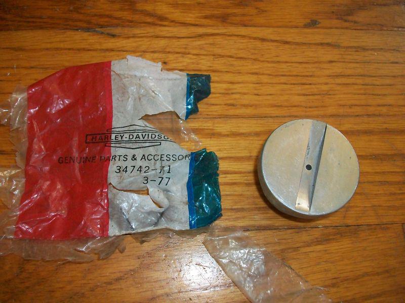 Harley davidson nos primary cover filler cap sportster 71-85 34742-71