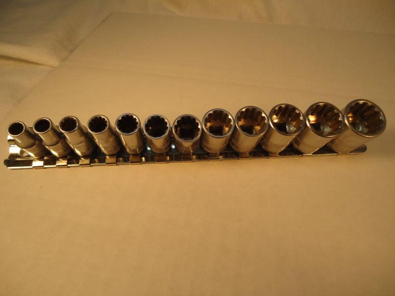 Mac Tools 12 pc 1/4 drive Spherical Metric Short Socket Set 5mm - 15mm , US $58.00, image 3