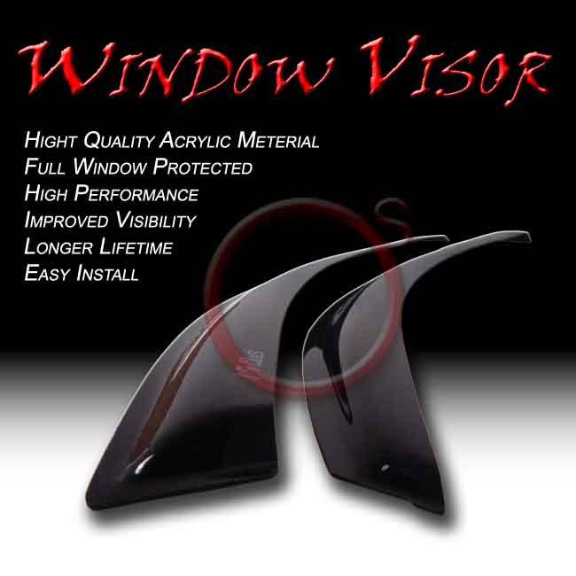 Ford f150 97-03 smoke window vent sun shade rain guard visors wind deflector