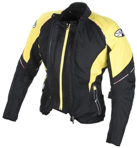 New joe rocket luna 2.0 womens jacket, yellow/black, xs