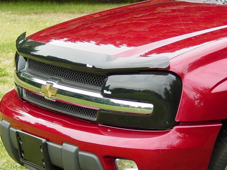 Chevy trailblazer 2002 - 2007 bug shield/ blackout head light cover combo pack