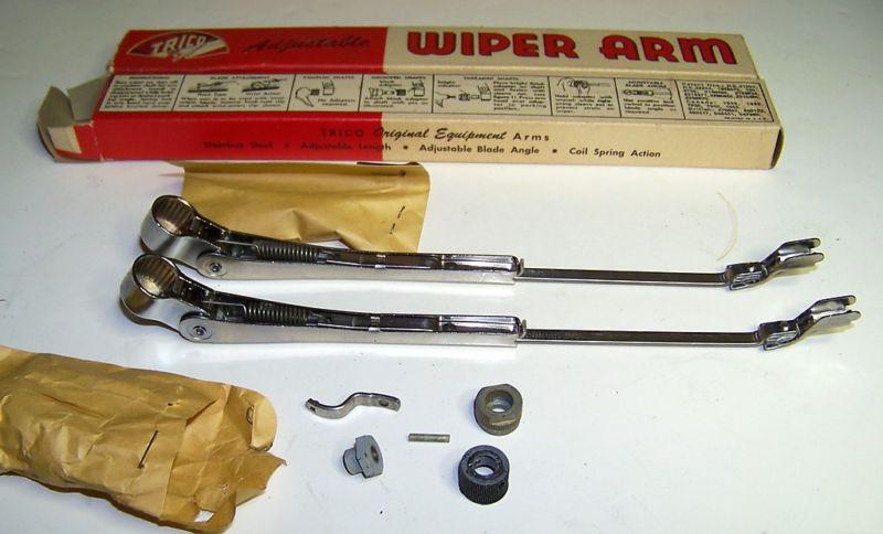 2 vtg nos trico wiper arms al-50-c chevrolet crosley ford hudson oldsmoble look