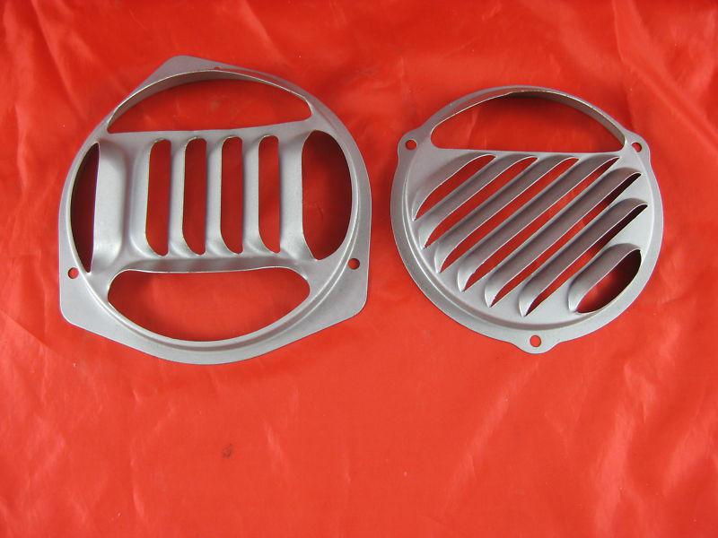 Used pair of chevrolet 1949-1954 car interior fresh air vent trim covers 