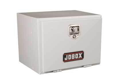 741980 jobox 18-inch underbed box - white steel (18l x 18h x 18w)