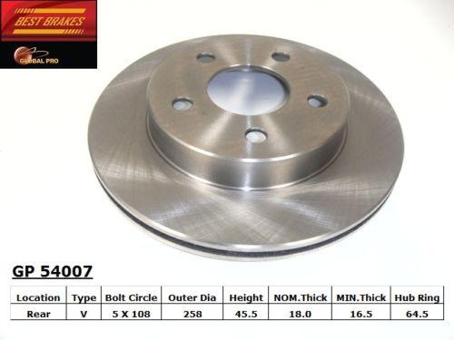 Best brakes usa gp54007 rear brake rotor/disc-disc brake rotor