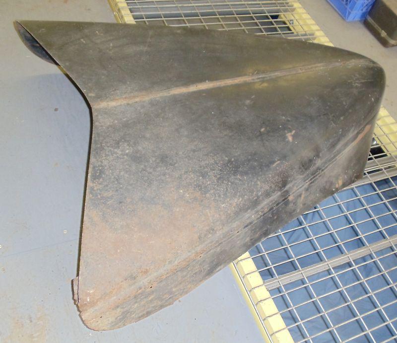 1940 ford standard hood.  straight without dents but needs some rust repairs