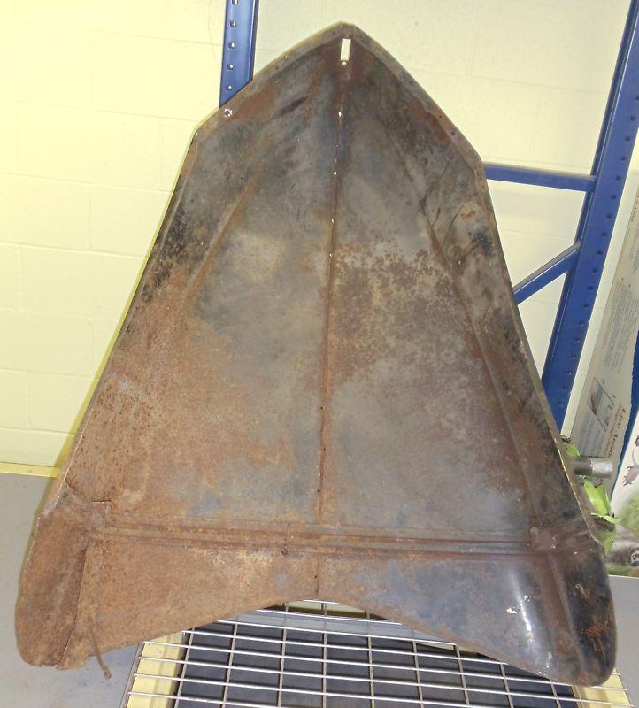 1940 FORD STANDARD HOOD. STRAIGHT WITHOUT DENTS BUT NEEDS SOME RUST REPAIRS, US $99.99, image 4