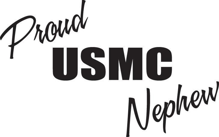 Hero #1/252 decal usmc nephew troop truck vinyl semi trailer  car suv  auto