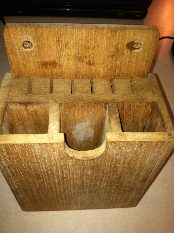 Seateak  silverware holder