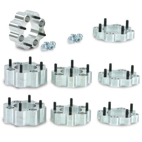 4 polaris range rzr 2.0" cnc billet aluminum wheel rim spacer spacers pair 4x156