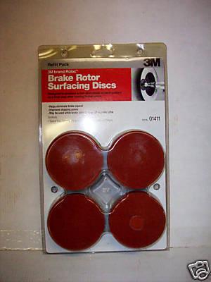 3m # 01411 - 3" roloc - brake rotor surfacing discs - new - 12 pk
