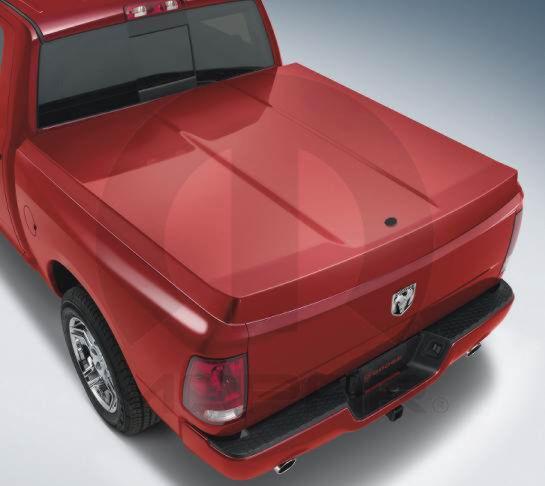 2009-2013 dodge ram 1500 mopar one piece fiberglass tonneau cover pr4 flame red!