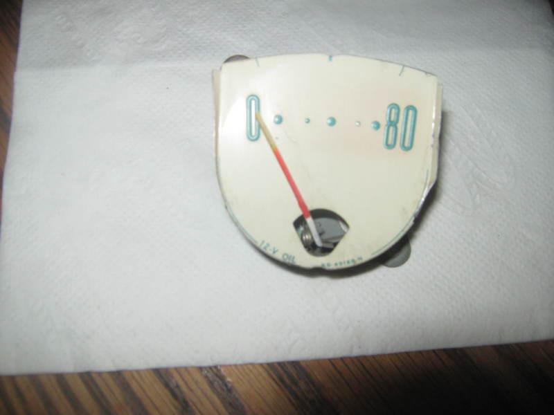 1956 mercury oil pressher dash gauage