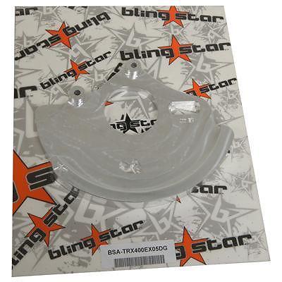 Bling star rotor guard aluminum polished for use on honda® each trx400ex05dg